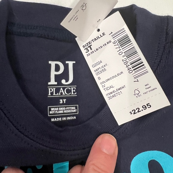 PJ Place Twin Toddler Boys 2 Outfit Sets Tropical Shirt Shorts Bundle 3T NWT - Picture 8 of 9